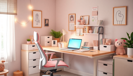Elevate Your Workspace: Crafting the Perfect Kawaii Study Desk Setup