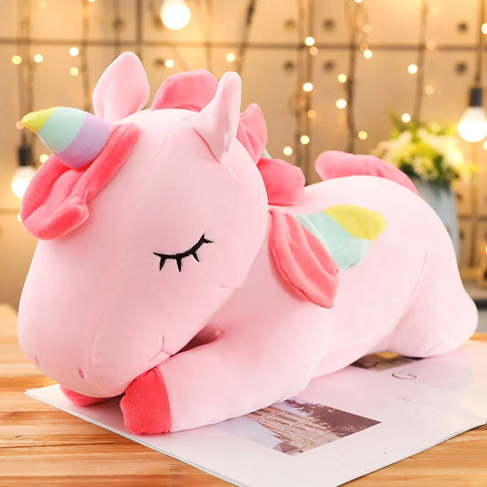 Kawaii Giant Unicorn Plush Toy – Soft Stuffed Animal for Kids