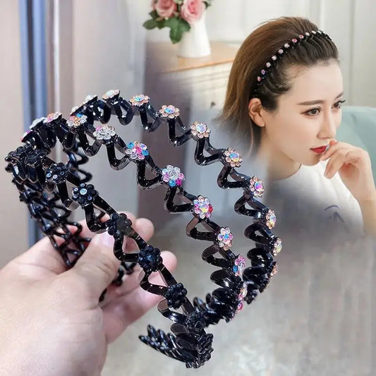 Elegant Non-Slip Rhinestone Hairbands – Stylish Accessories
