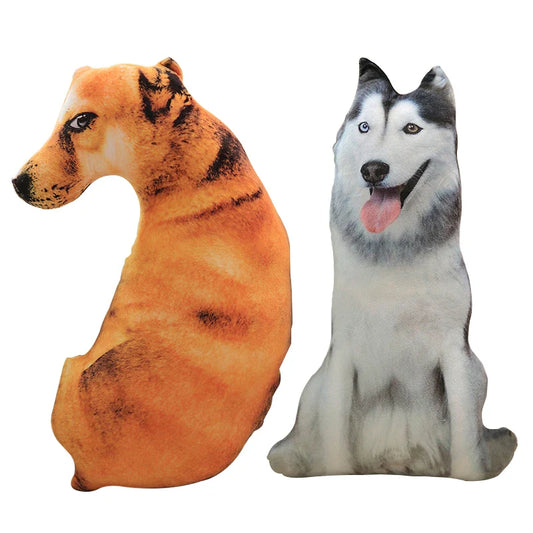 Adorable 50cm 3D Printed Dog Plush Toy – Kids and Home Decor