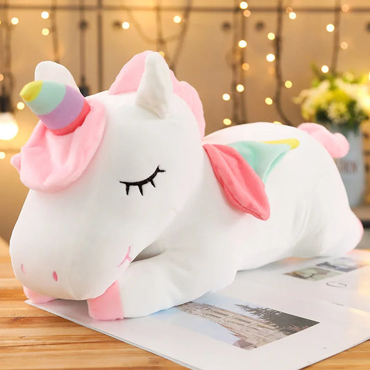Kawaii Giant Unicorn Plush Toy – Soft Stuffed Animal for Kids