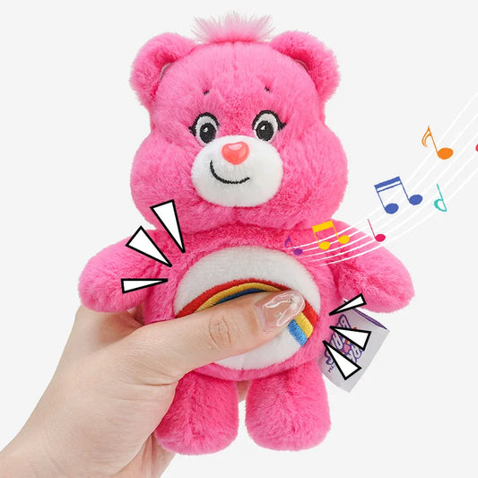 Sanrio Plush Kawaii Carebears Rainbow Bear Keychain