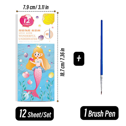 Portable Watercolor Painting Book Set – Creative Fun for Kids
