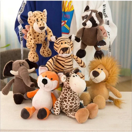 Adorable 25CM Kawaii Jungle Animal Plush Toys for Kids and Collectors