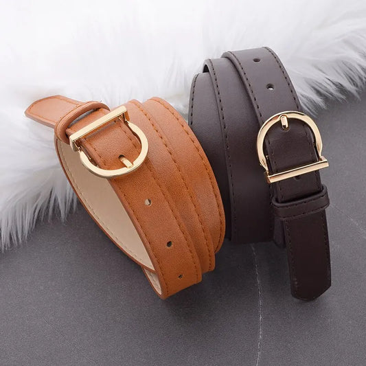 Women's Luxury PU Leather Belt – Fashionable and Versatile Accessory