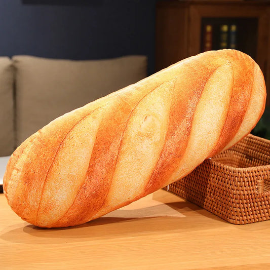French Bread Plush Pillow – Cozy and Fun Decor for All Ages