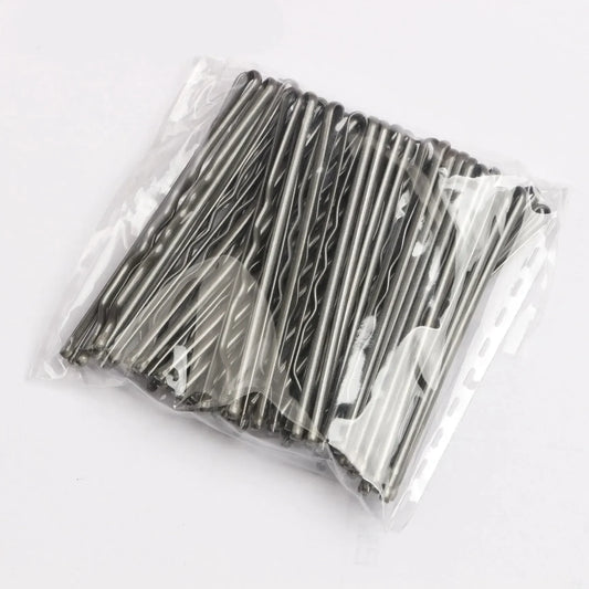 50 PCs Gold U-Shape Hair Clips – Essential Tool for Stylish Updos