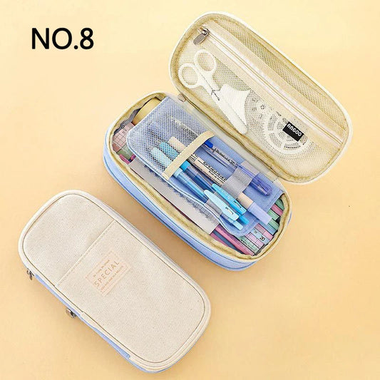 Creative Large Capacity Double-Layer Pencil Case