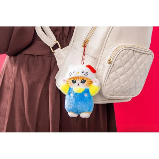 Kawaii Mofusand x Sanrio Plush Keychain – Adorable Backpack Pendant