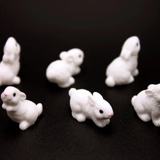 Mini Resin Rabbit Figurines