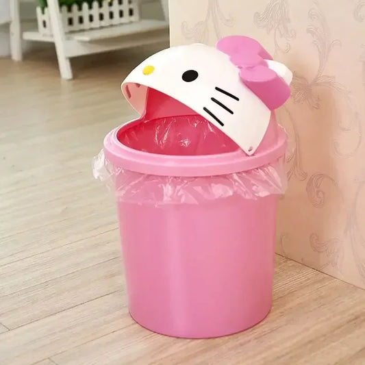 Sanrio Hello Kitty Dustbin – Kawaii Trash Can for Your Home