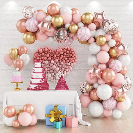 Retro Pink Pastel Macaron Balloon Garland Kit