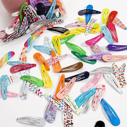 Colorful &amp; Secure Snap Hair Clips for Baby Girls and Toddlers