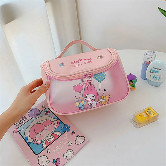 Sanrio Kawaii Hello Kitty Zipper Makeup Bag – Cute