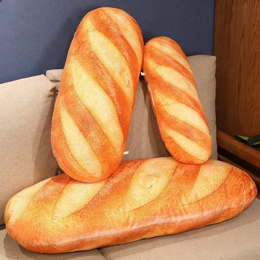 French Bread Plush Pillow – Cozy and Fun Decor for All Ages