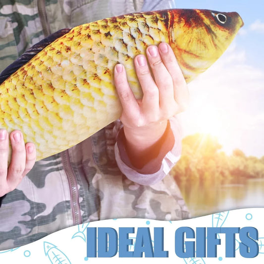 3D Simulation Gold Fish Plush Toys – Soft Carp Pillow