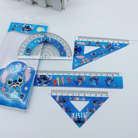 MINISO Stitch Creative Ruler Set – Fun &amp; Functional Stationery