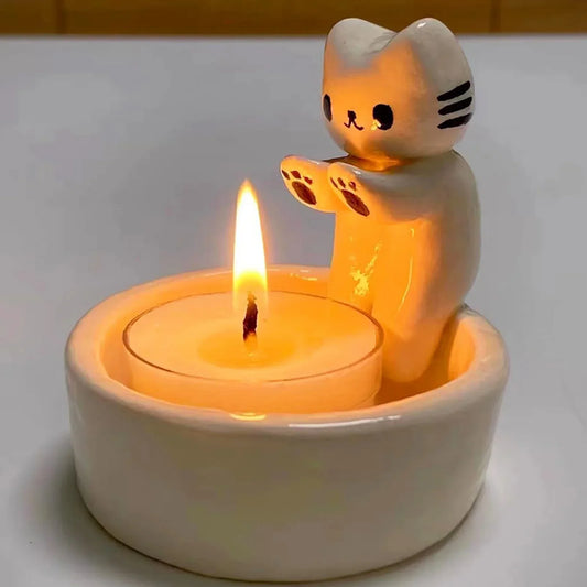 Cute Cat Candlestick