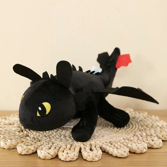 Giant Plushies Dragon Toys – White &amp; Black Dinosaur Plush