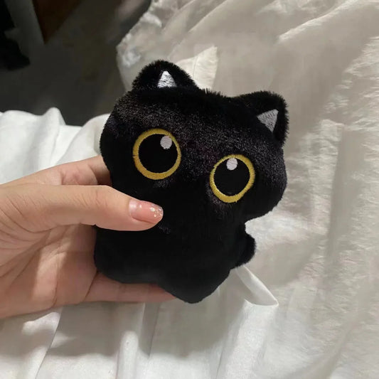 Adorable 10cm Black Cat Plush Toy – Perfect Pendant