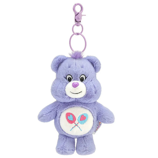 Sanrio Plush Kawaii Carebears Rainbow Bear Keychain