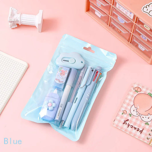 Kawaii Korean Stationery Set – Perfect for Students and Office Use