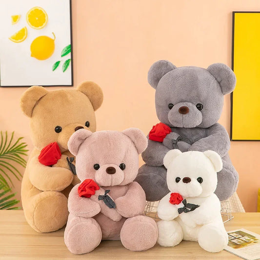 Valentine's Day Roses Teddy Bear Plush Toys