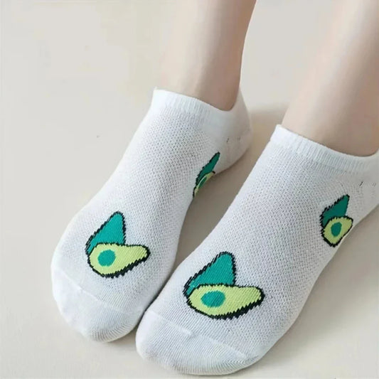 Avocado Crew Ankle Socks – Fresh &amp; Fashionable Comfort&nbsp;