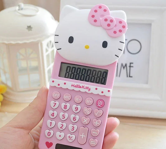Kawaii Hello Kitty Portable Calculator – Cute Sanrio Gadget for Girls
