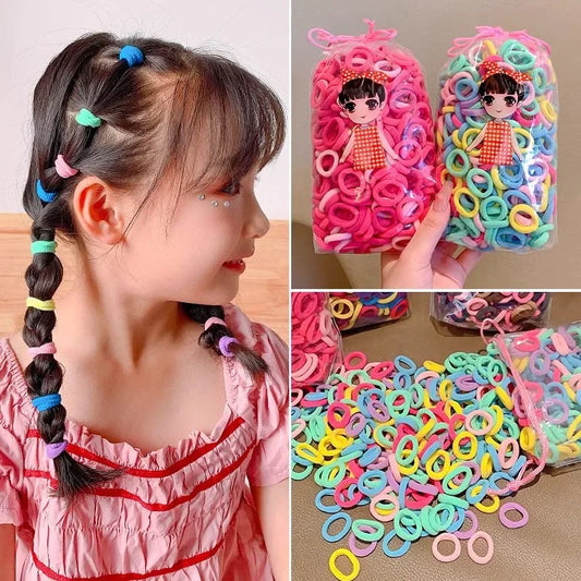 Colorful Nylon Elastic Hair Bands – Perfect for Women and Girls