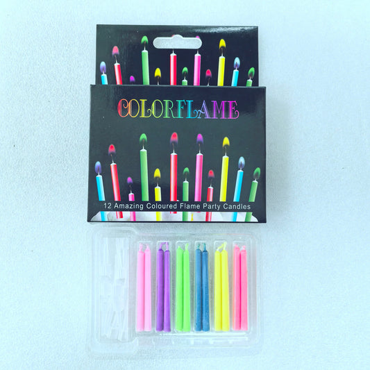 Multicolored Flame Candles