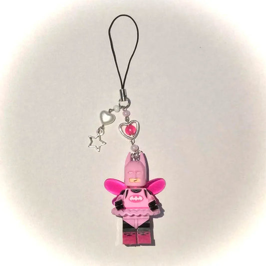 Cartoon 3D Fairy Bat Figure Keychain – Personalized Accessory&nbsp;