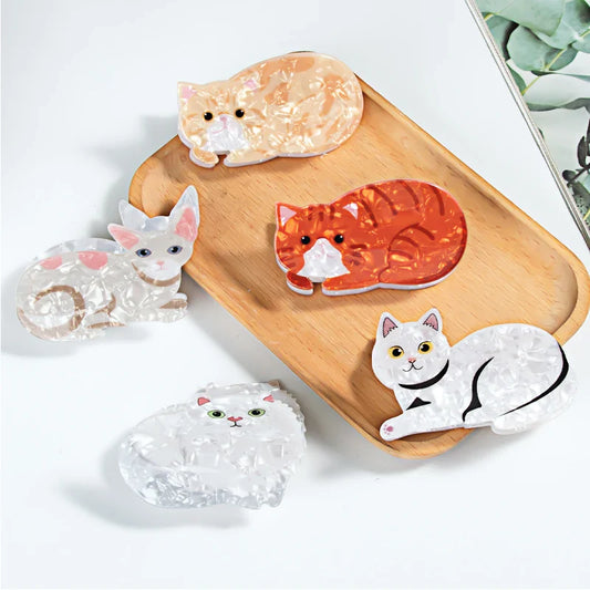 Women's Cartoon Cat Hair Clips