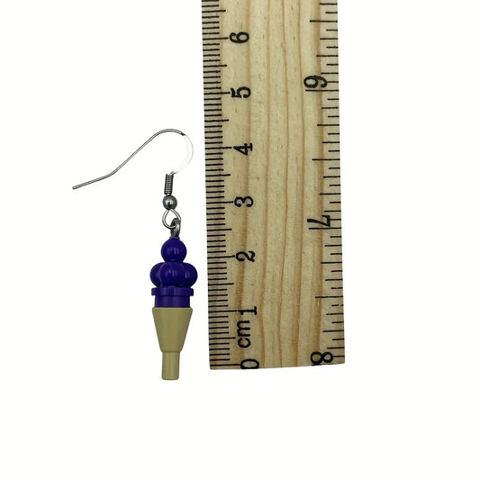 Creative Ice Cream Building Block Earrings – Handmade Kawaii Jewelry