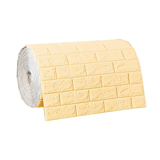 Transform Your Space with 3D Antique Foam Brick Wallpaper