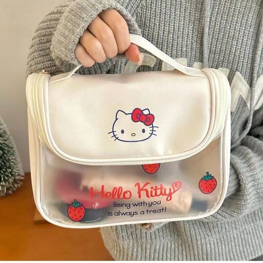 Sanrio Kawaii Hello Kitty Zipper Makeup Bag – Cute