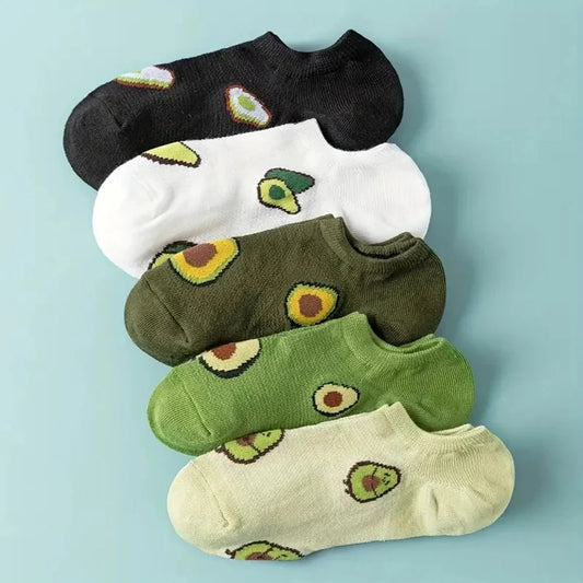 Avocado Crew Ankle Socks – Fresh &amp; Fashionable Comfort&nbsp;