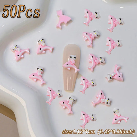 Kawaii Hello Kitty Nail Art Charms – Perfect for Summer Manicures