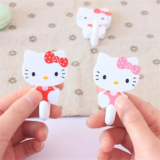 Add Charm and Functionality with Sanrio Hello Kitty Adhesive Wall Hooks