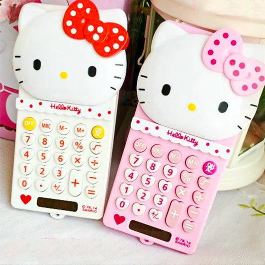Kawaii Hello Kitty Portable Calculator – Cute Sanrio Gadget for Girls