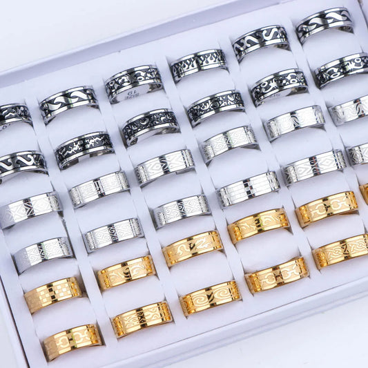 Wholesale Fashion Simple Stainless Steel Rings for Men and Women