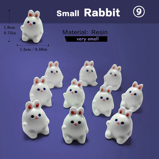 10Pcs Easter Animal Figurines Set