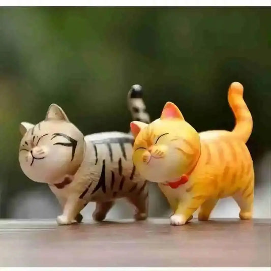 Adorable 9pcs Kawaii Cat Figurines – Perfect for Home Decor