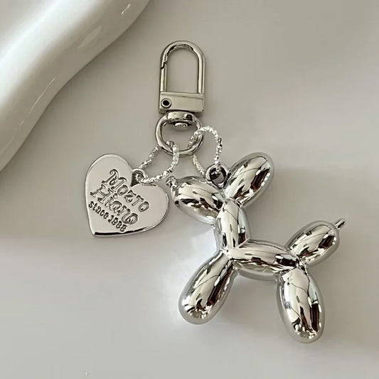Cute Acrylic Cartoon Balloon Dog Keychains – Y2K Bag Pendant