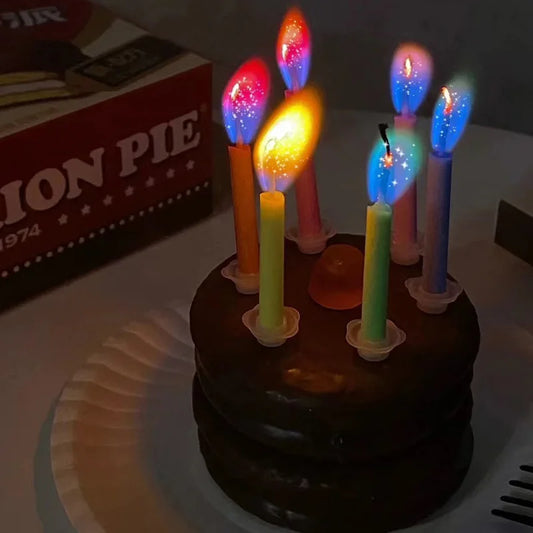 Multicolored Flame Candles