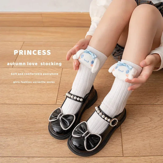 Kuromi Melody Cinnamoroll Kitty Cat Sanrio Socks – Kawaii Korean Style