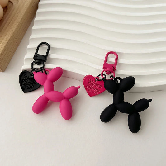 Cute Acrylic Cartoon Balloon Dog Keychains – Y2K Bag Pendant