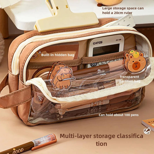 Cute Capybara Pencil Case