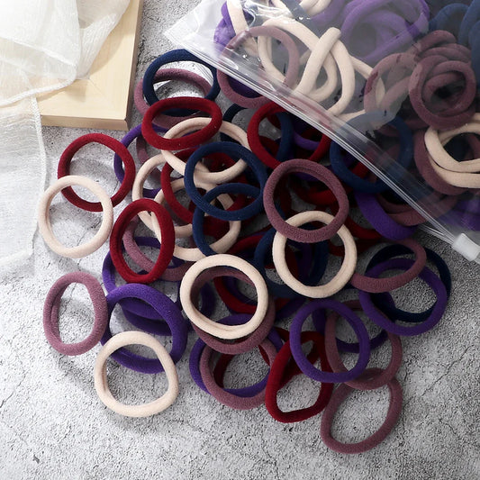 50Pcs Women Girl Mixed Colors Hair Bands – Elastic Headbands