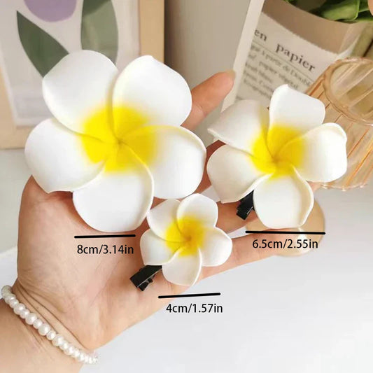 Plumeria Hair Clips – Fashionable Floral Accessories for Women and Girls